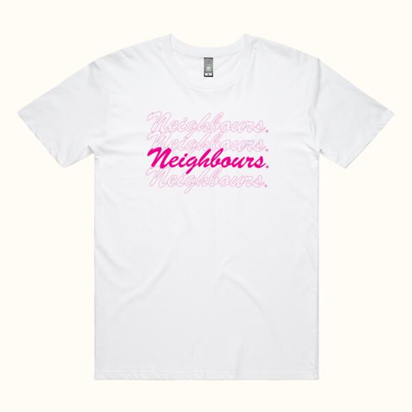 Logo Repeat Tee - White Thumbnail